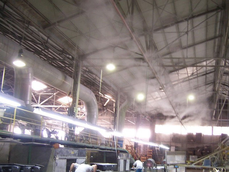 Hệ thống phun sương làm mát trong nhà xưởng